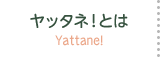 ヤッタネ！とは　Yattane!